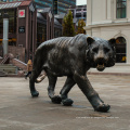 Estátua de bronze grande jardim gato decoração para venda